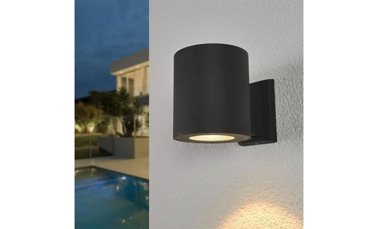 Tiago LED lauko sieninis šviestuvas tamsiai pilkos spalvos