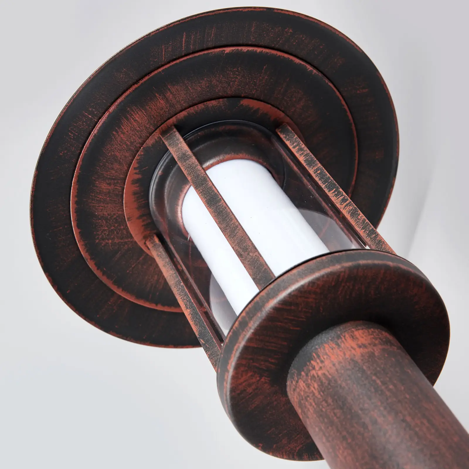 Rūdžių spalvos Pavlos LED lauko sieninis šviestuvas