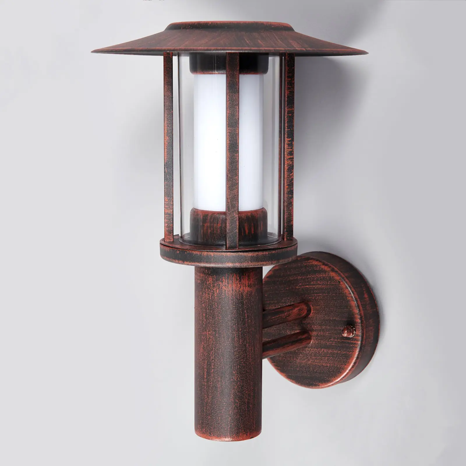 Rūdžių spalvos Pavlos LED lauko sieninis šviestuvas