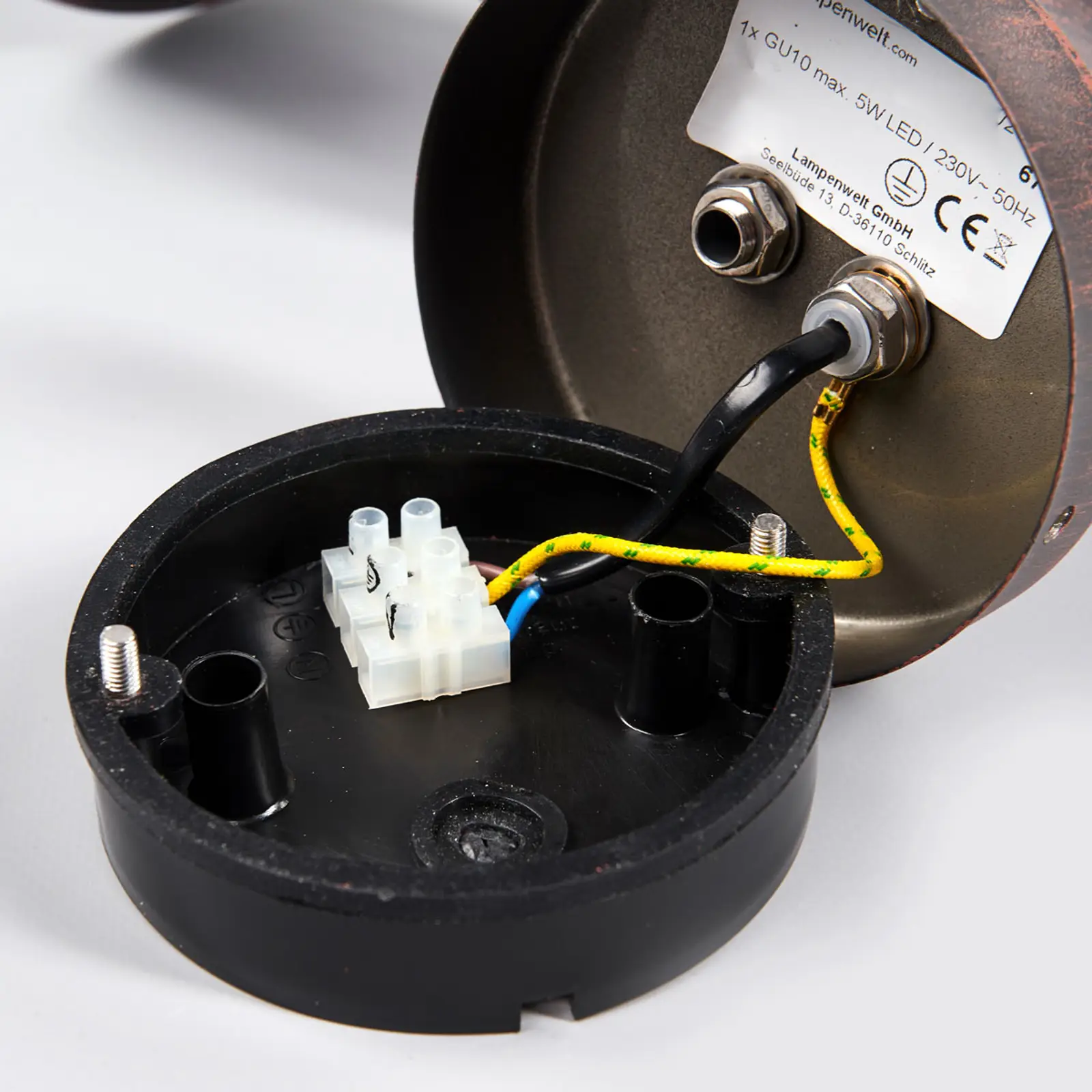 Rūdžių spalvos Pavlos LED lauko sieninis šviestuvas