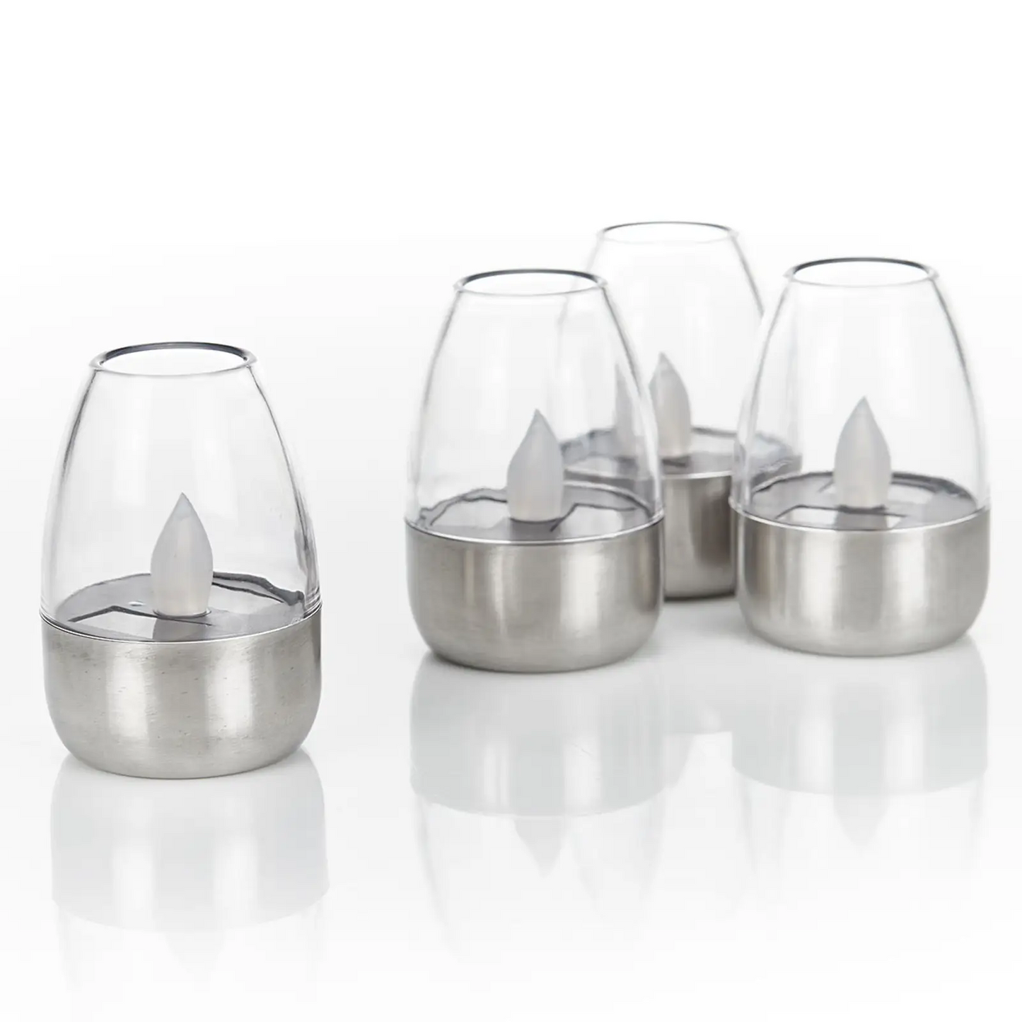 Dekoratyvinės LED saulės stalinės lempos Pedas, 10 vnt