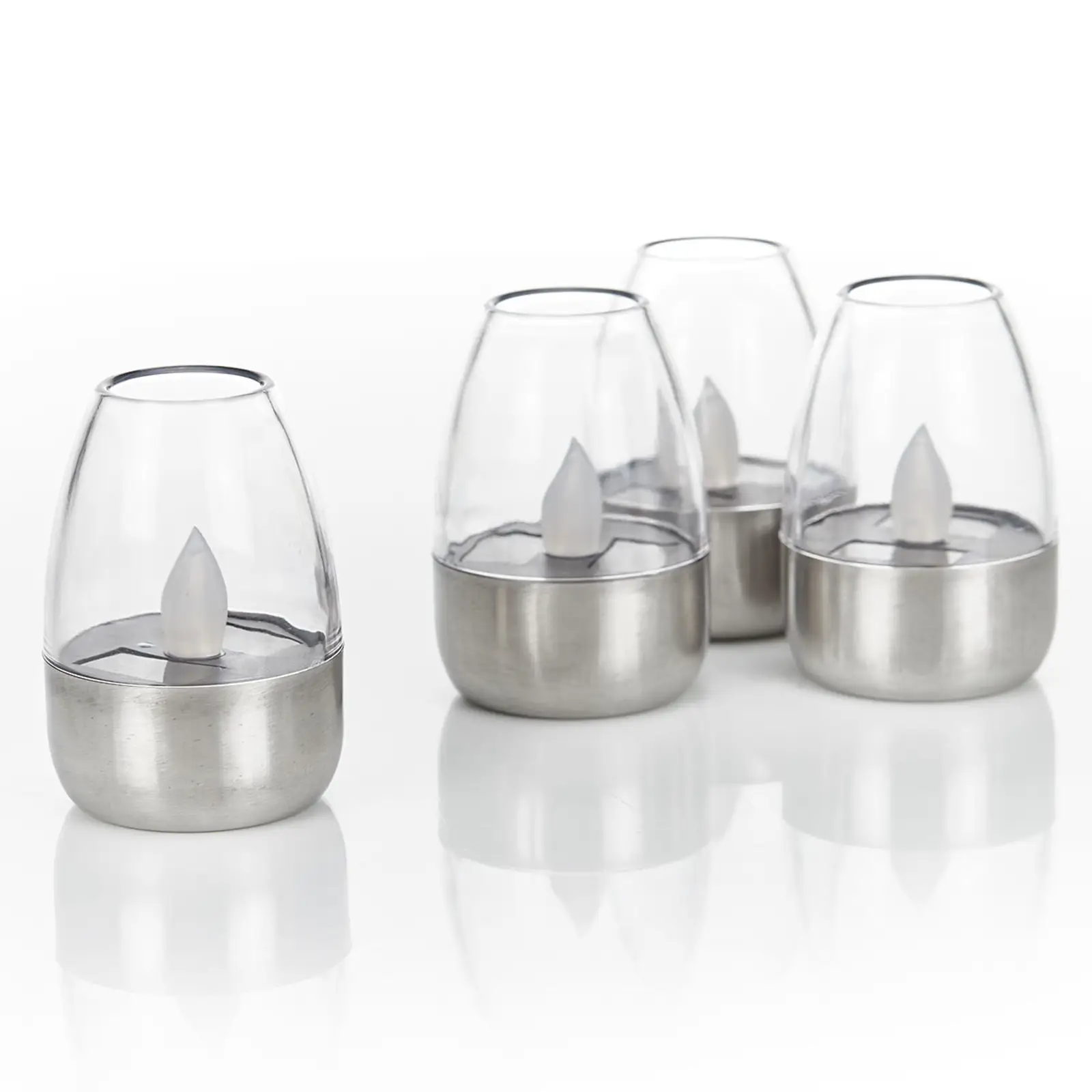 Dekoratyvinės LED saulės stalinės lempos Pedas, 10 vnt