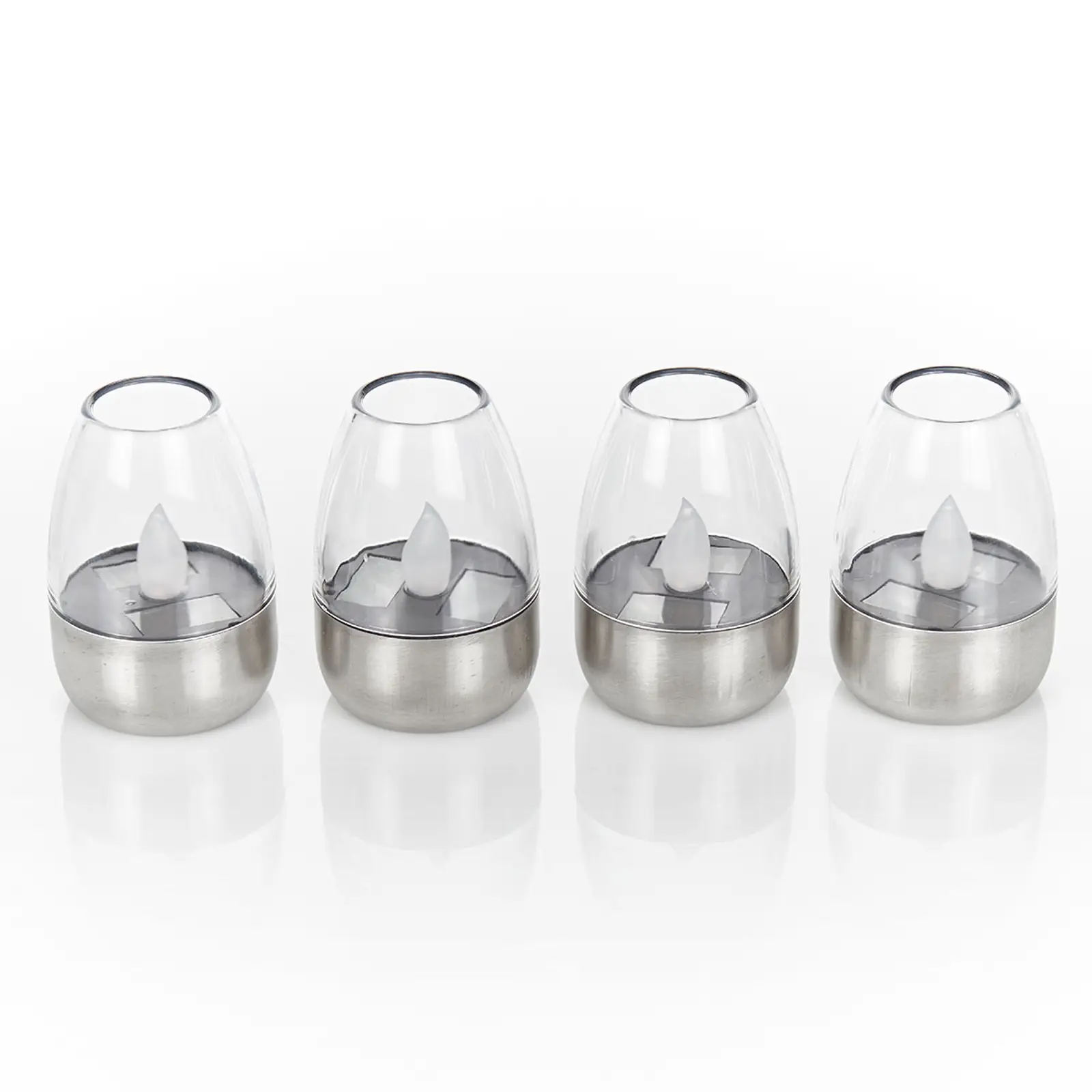 Dekoratyvinės LED saulės stalinės lempos Pedas, 10 vnt