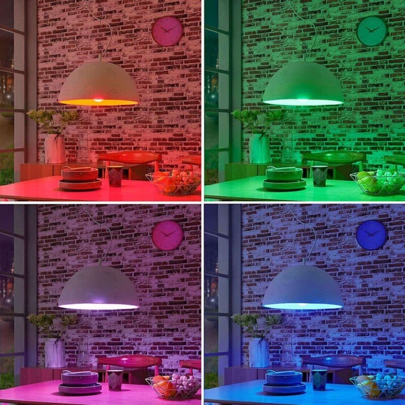 Lindby Smart betoninis pakabinamas šviestuvas Carolle, RGB LED