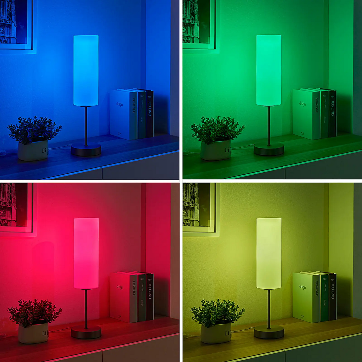 Lindby Smart LED stalinė lempa Felice, App, RGB