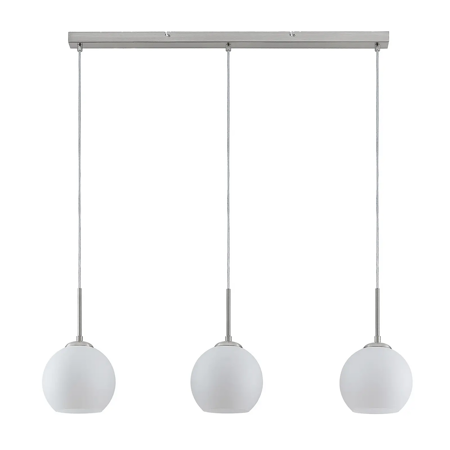 Lindby Sofian pakabinamas šviestuvas, trijų lempučių, baltas