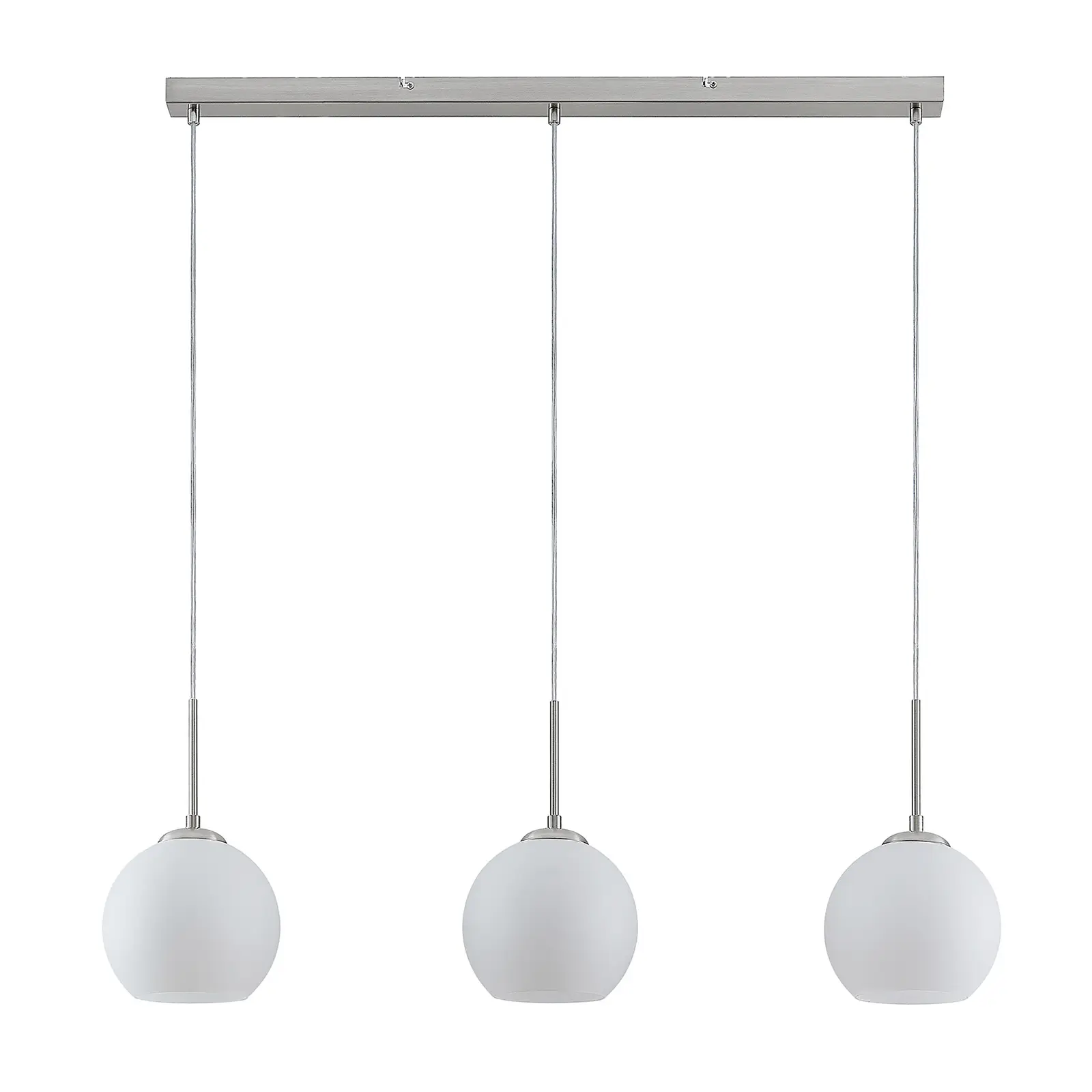 Lindby Sofian pakabinamas šviestuvas, trijų lempučių, baltas