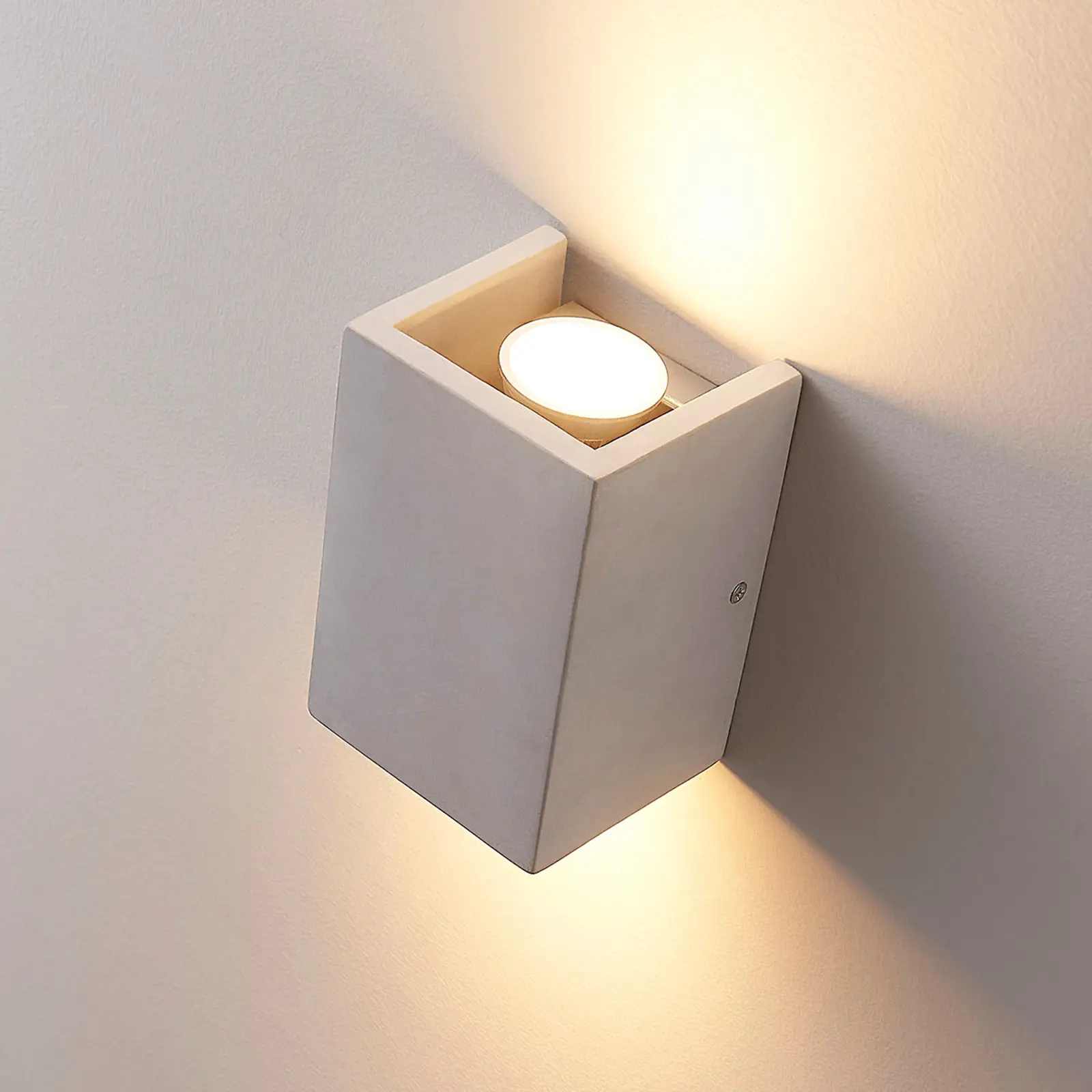 Gerda - 2 lempučių GU10 betoninis sieninis šviestuvas