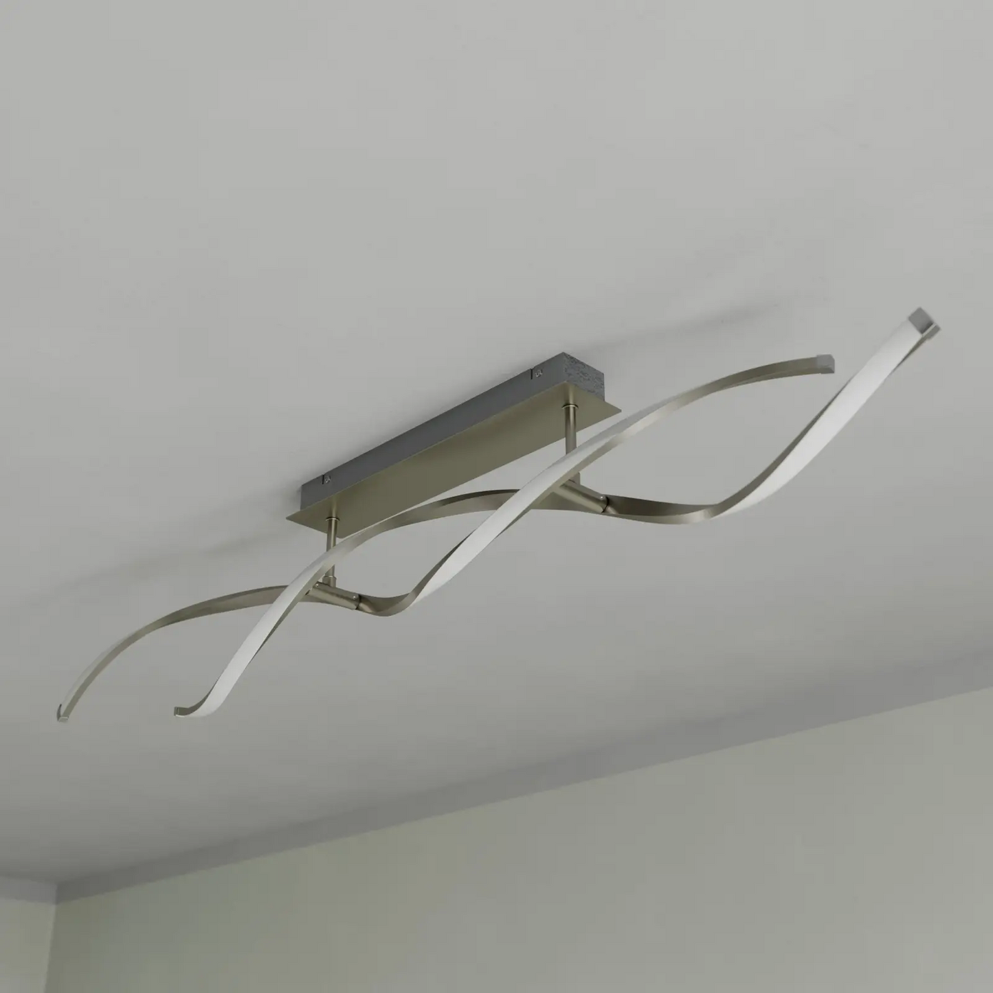 Spiralės formos Kati LED lubinis šviestuvas, reguliuojamas