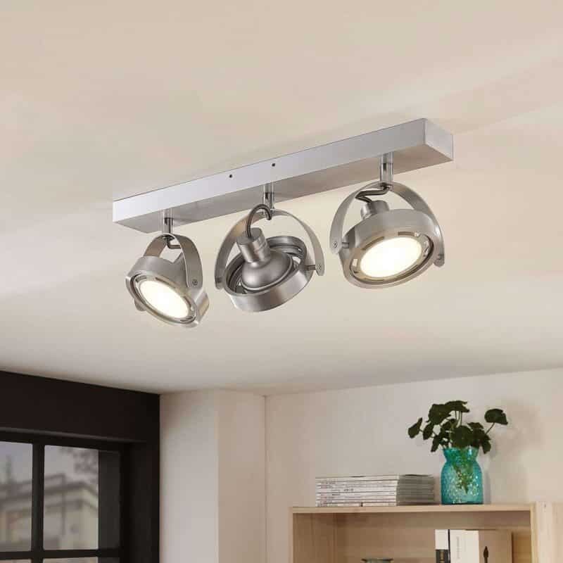 Munin LED prožektorius, reguliuojamas reguliavimas, aliuminis, 3 lempučių