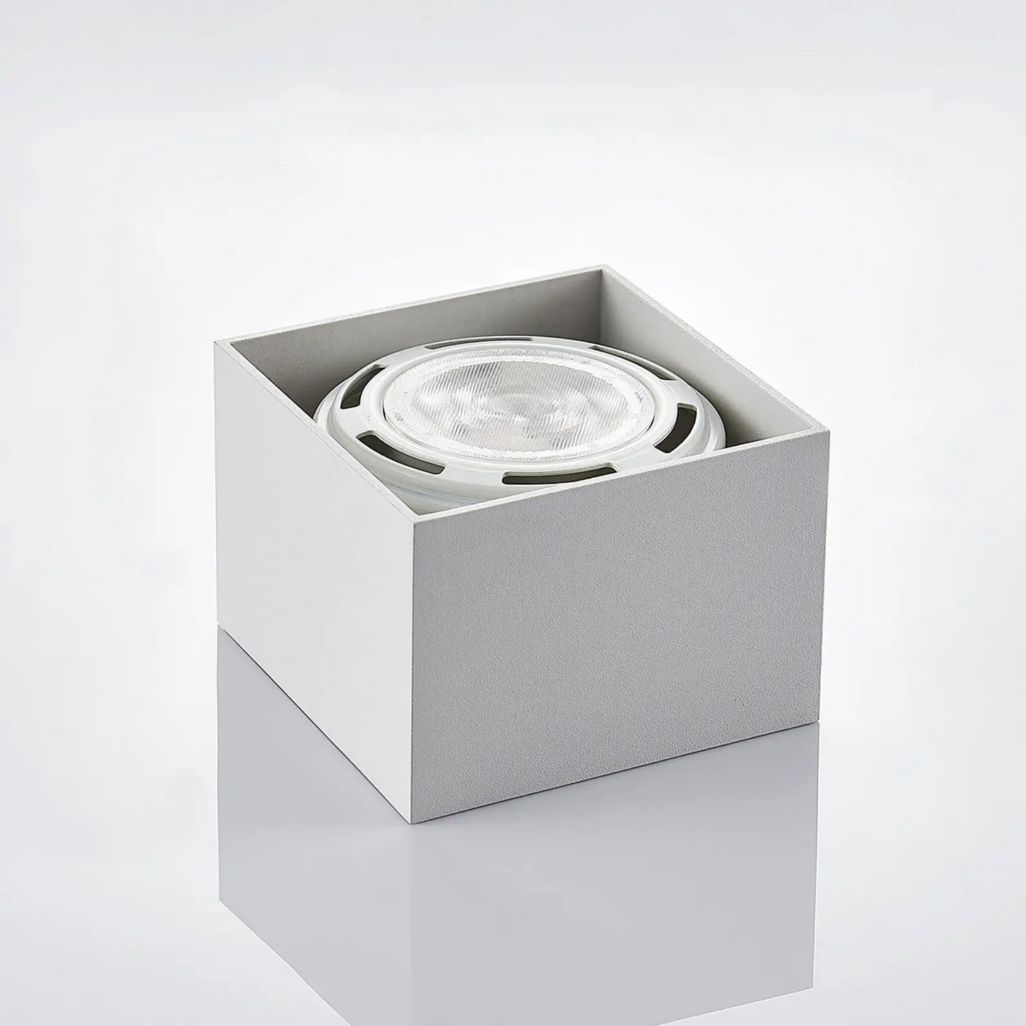 Mabel LED lubų prožektorius, kvadratinis, baltas