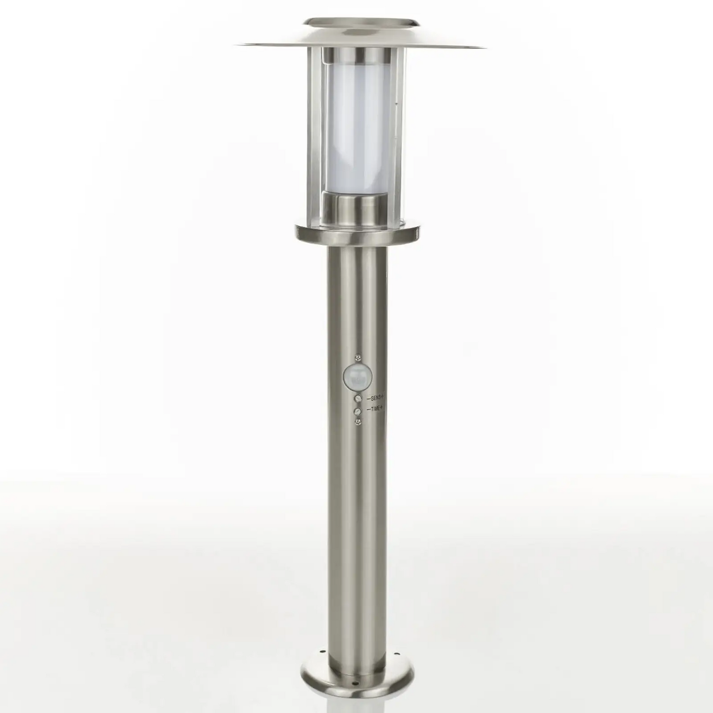 Gregory LED koloninė lempa, nerūdijančio plieno, su jutikliu