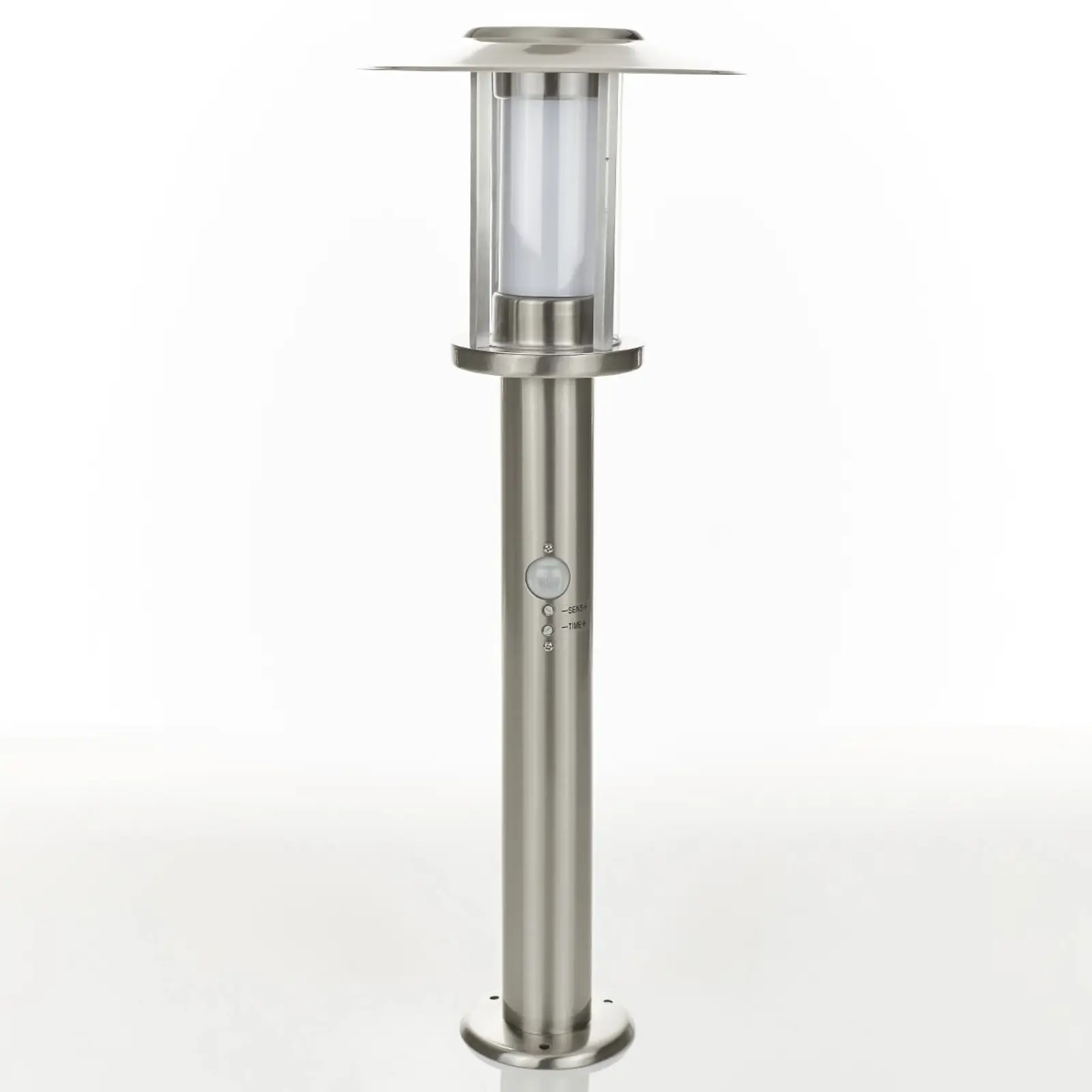 Gregory LED koloninė lempa, nerūdijančio plieno, su jutikliu