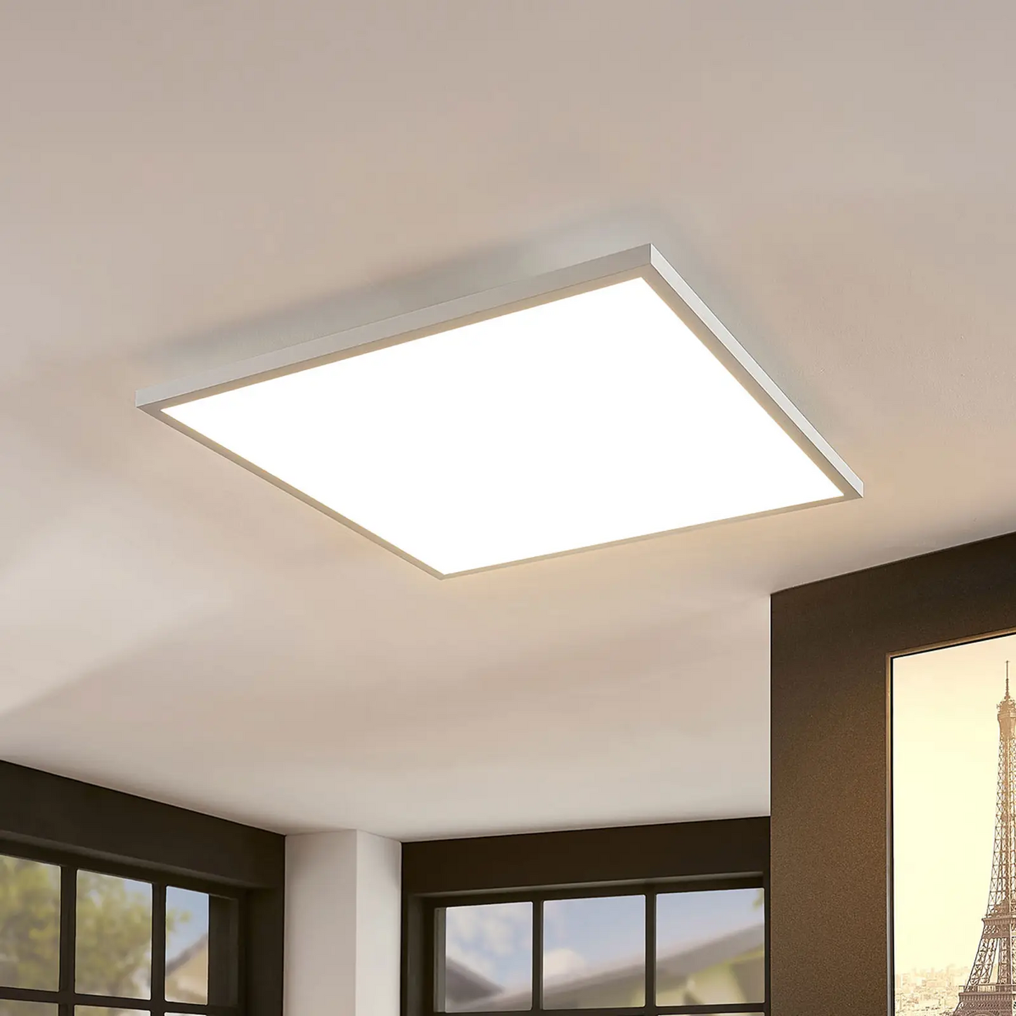 LED skydelis Brenda CCT su nuotolinio valdymo pulteliu, 60 x 60cm