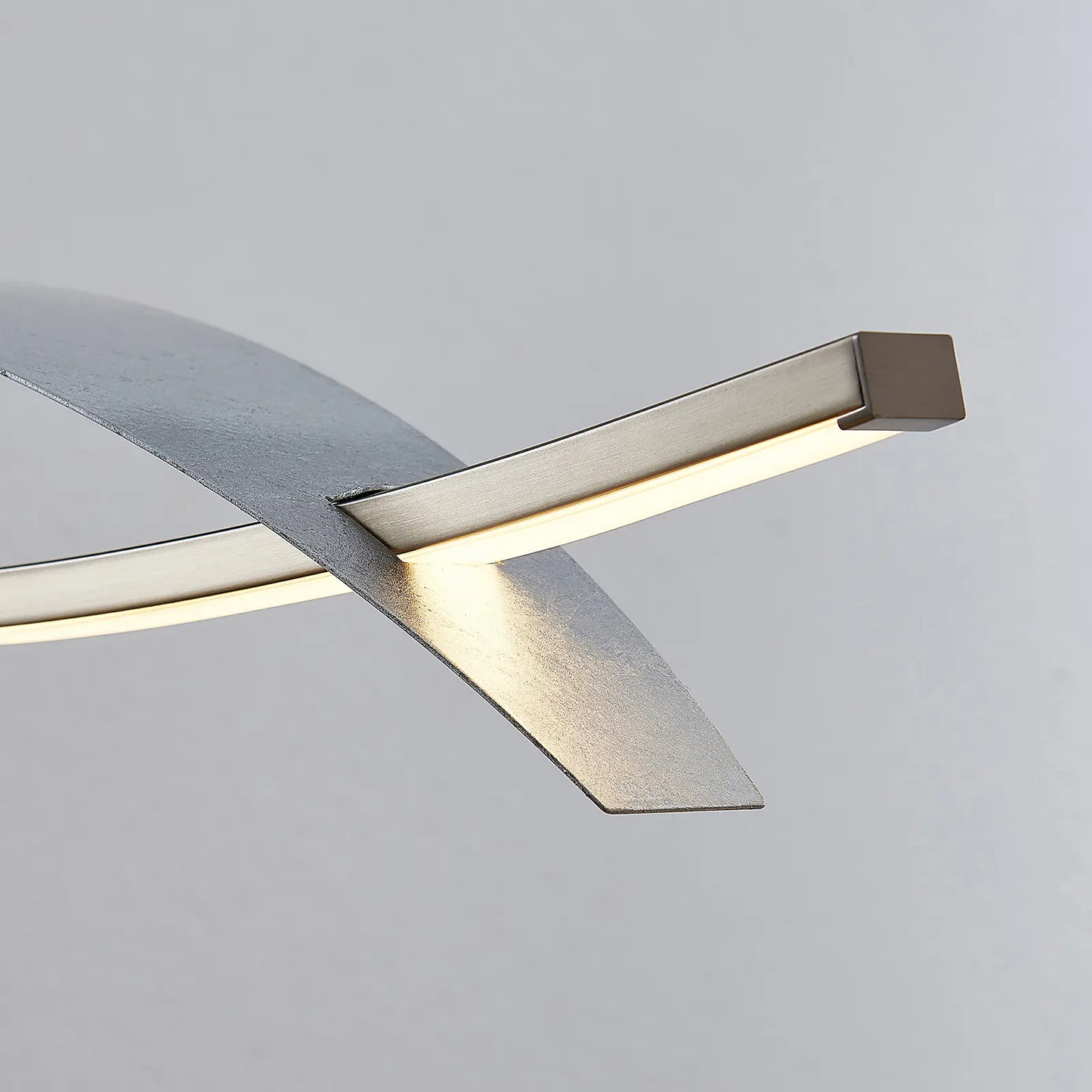 Marija LED pakabinamas šviestuvas, horizontalus dangtelis, sidabrinis