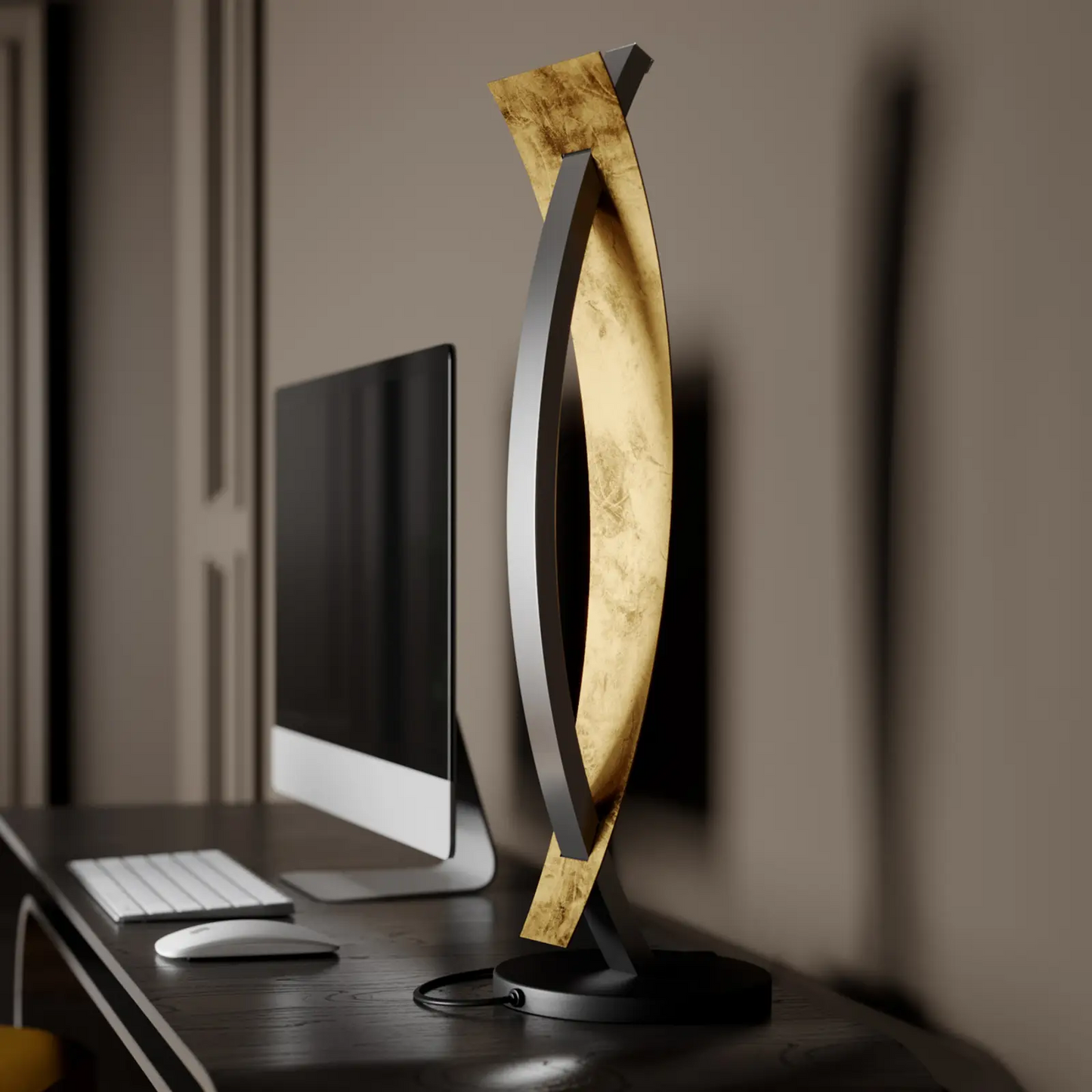 LED stalinis šviestuvas Marija juodos spalvos