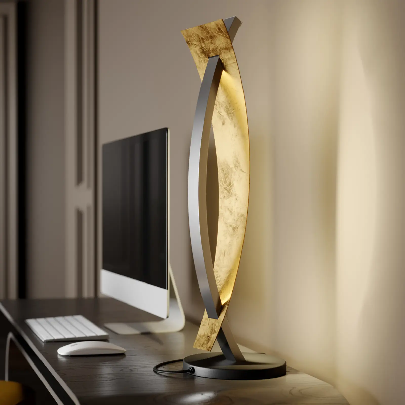 LED stalinis šviestuvas Marija juodos spalvos