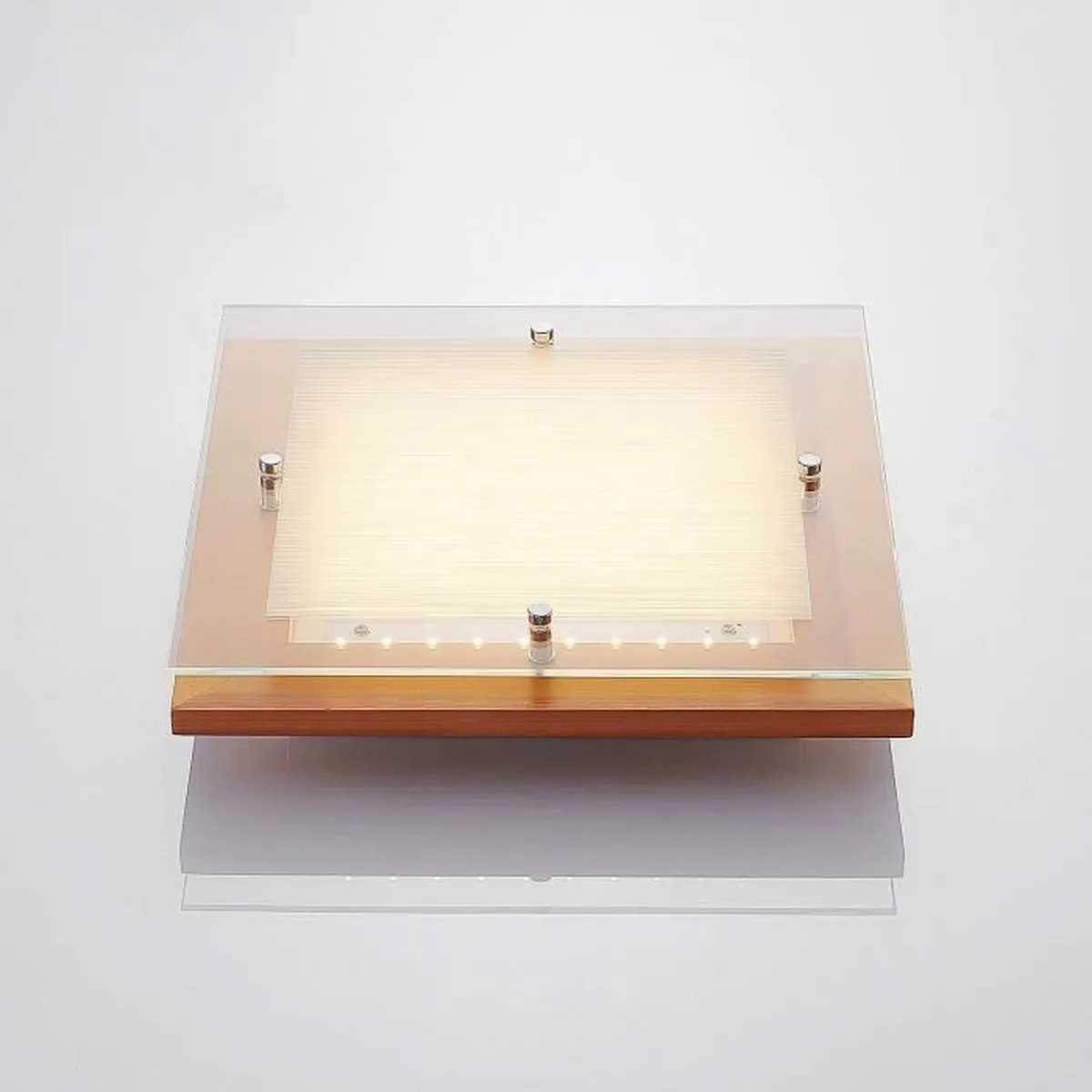 Medinis LED lubinis šviestuvas Cattleya, 32 cm