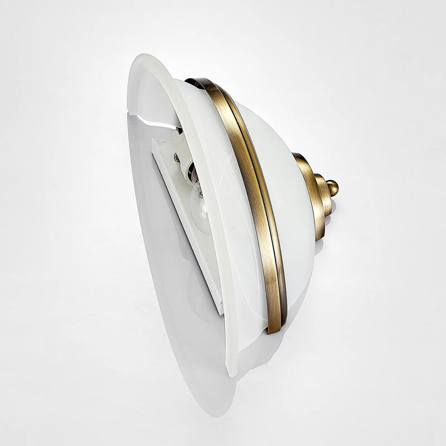 Sieninis šviestuvas Irimia pagamintas iš stiklo, senovinio žalvario