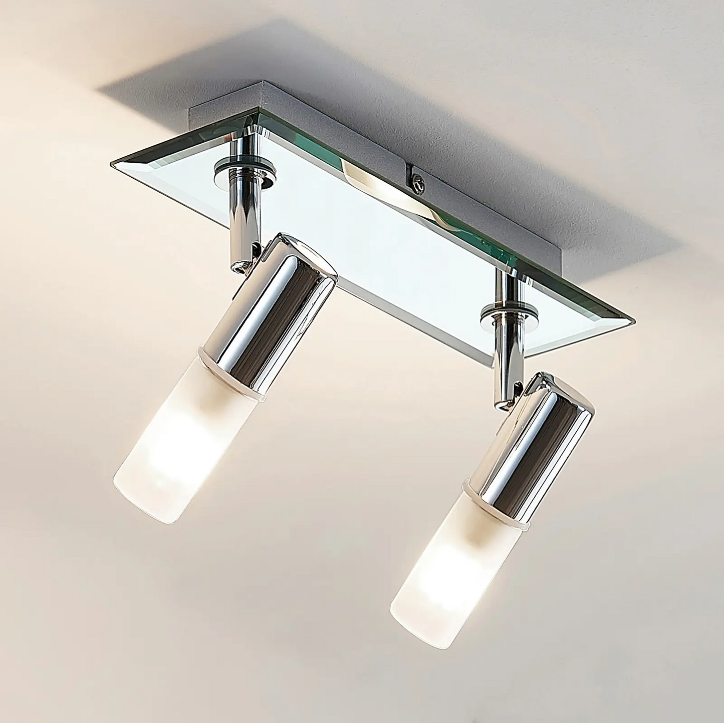 Vonios sieninis prožektorius Zela, 2 liepsnos chromo