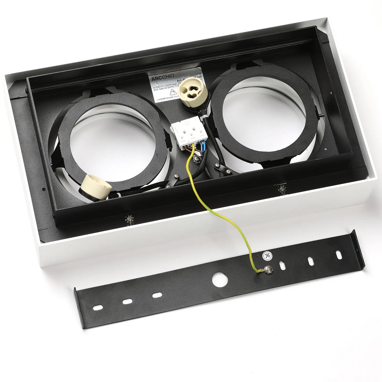 Ronka LED lubinis prožektorius, GU10, 2 lempučių, baltas