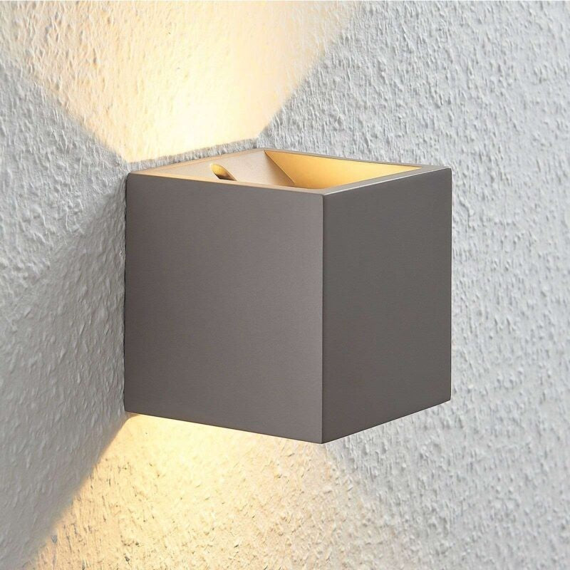 LED sieninis šviestuvas Cataleya Concrete Up&Down 11,5x11,5 cm