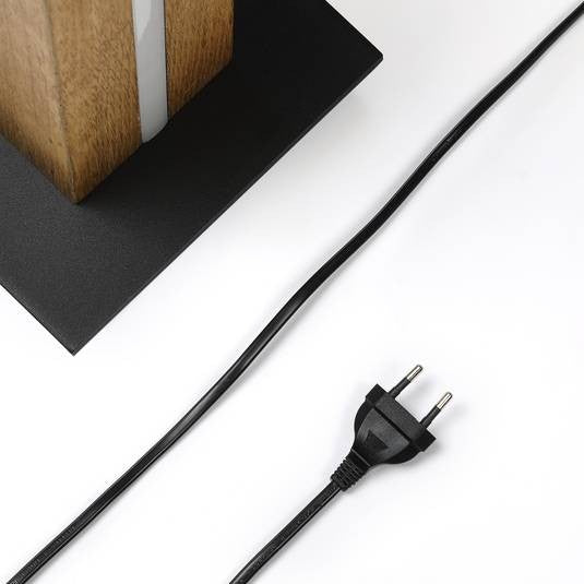 Medžiaginis toršeras Garry su mediniu rėmu, kampinis