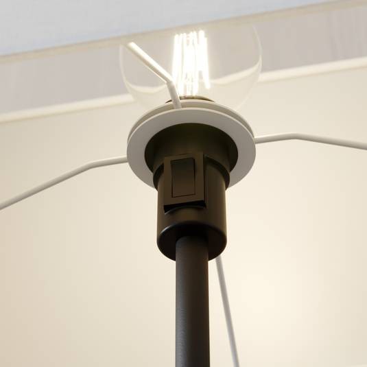 Medžiaginis toršeras Garry su mediniu rėmu, kampinis