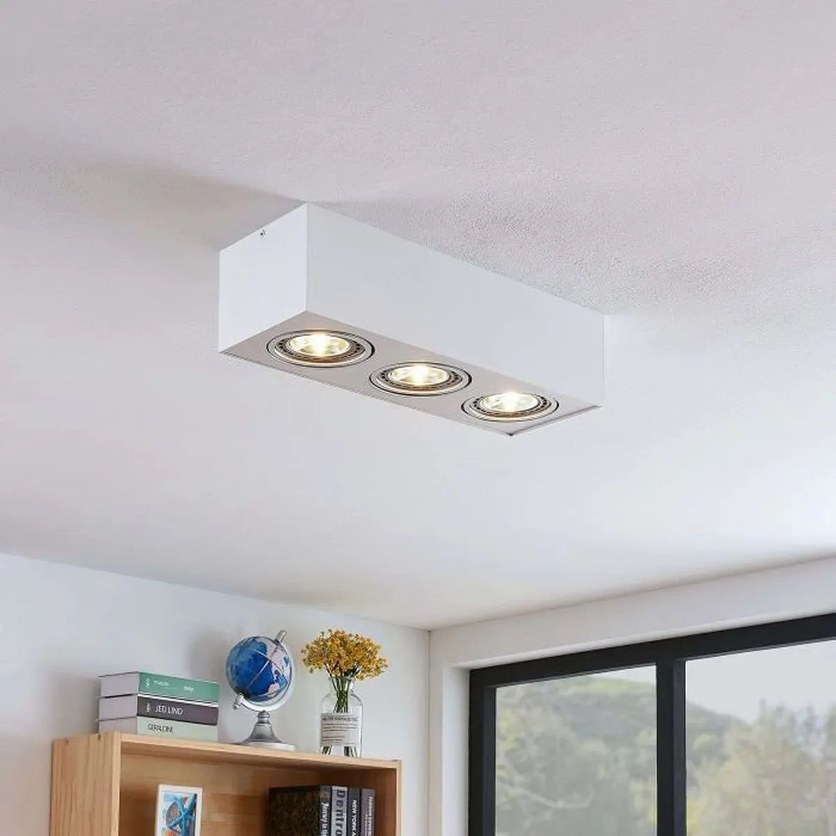 Arcchio Dwight LED lubinis šviestuvas baltos spalvos, 3 lempučių.