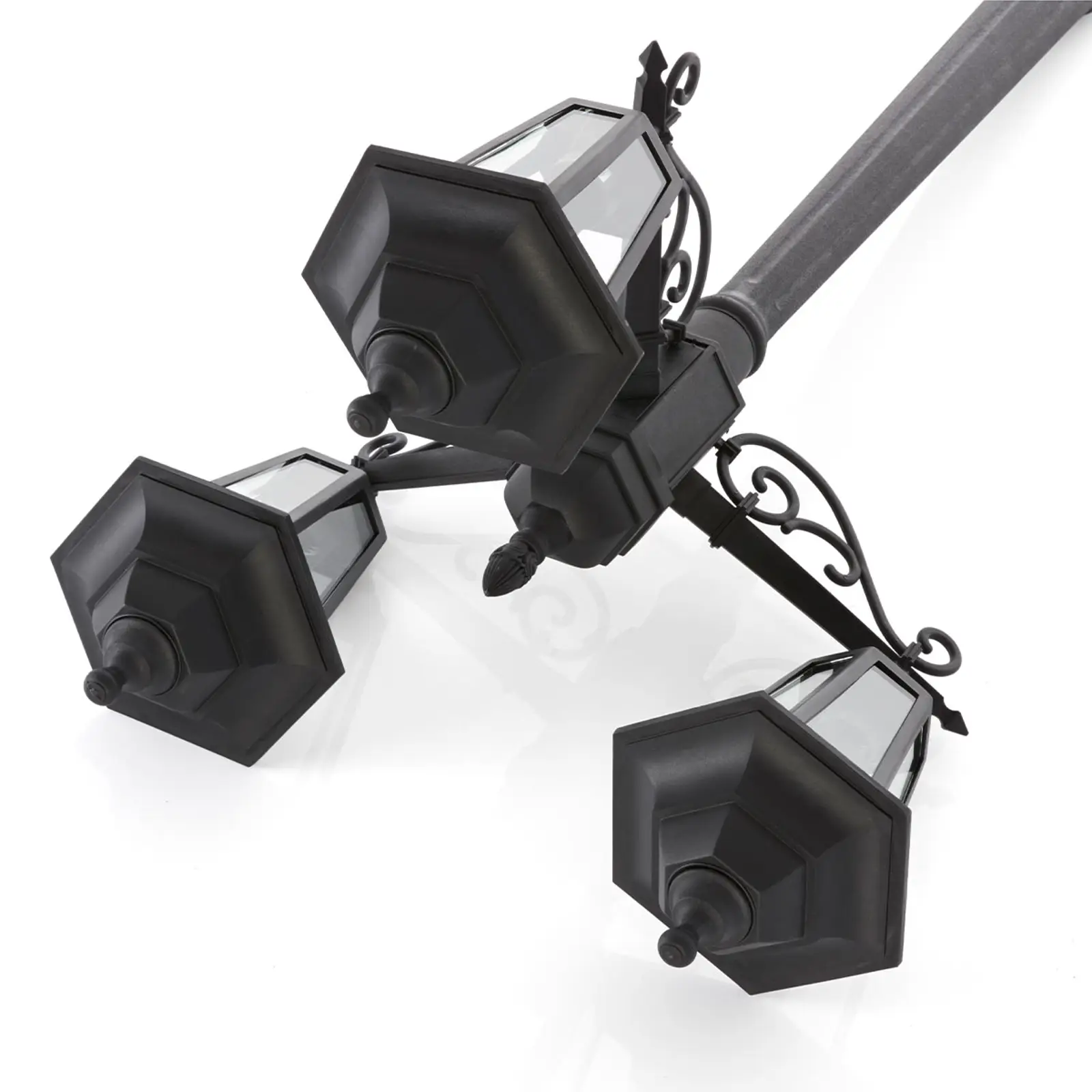 Stulpinis žibintas Nane žibinto formos, trys lemputės