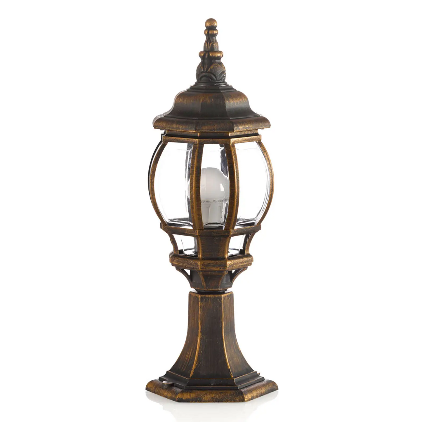 Pjedestalo lempa Nadesha, šlifuotas auksas