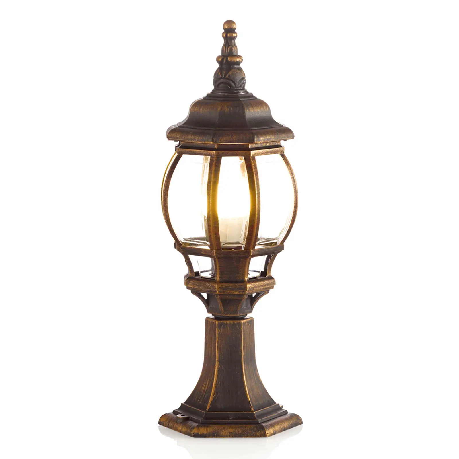 Pjedestalo lempa Nadesha, šlifuotas auksas