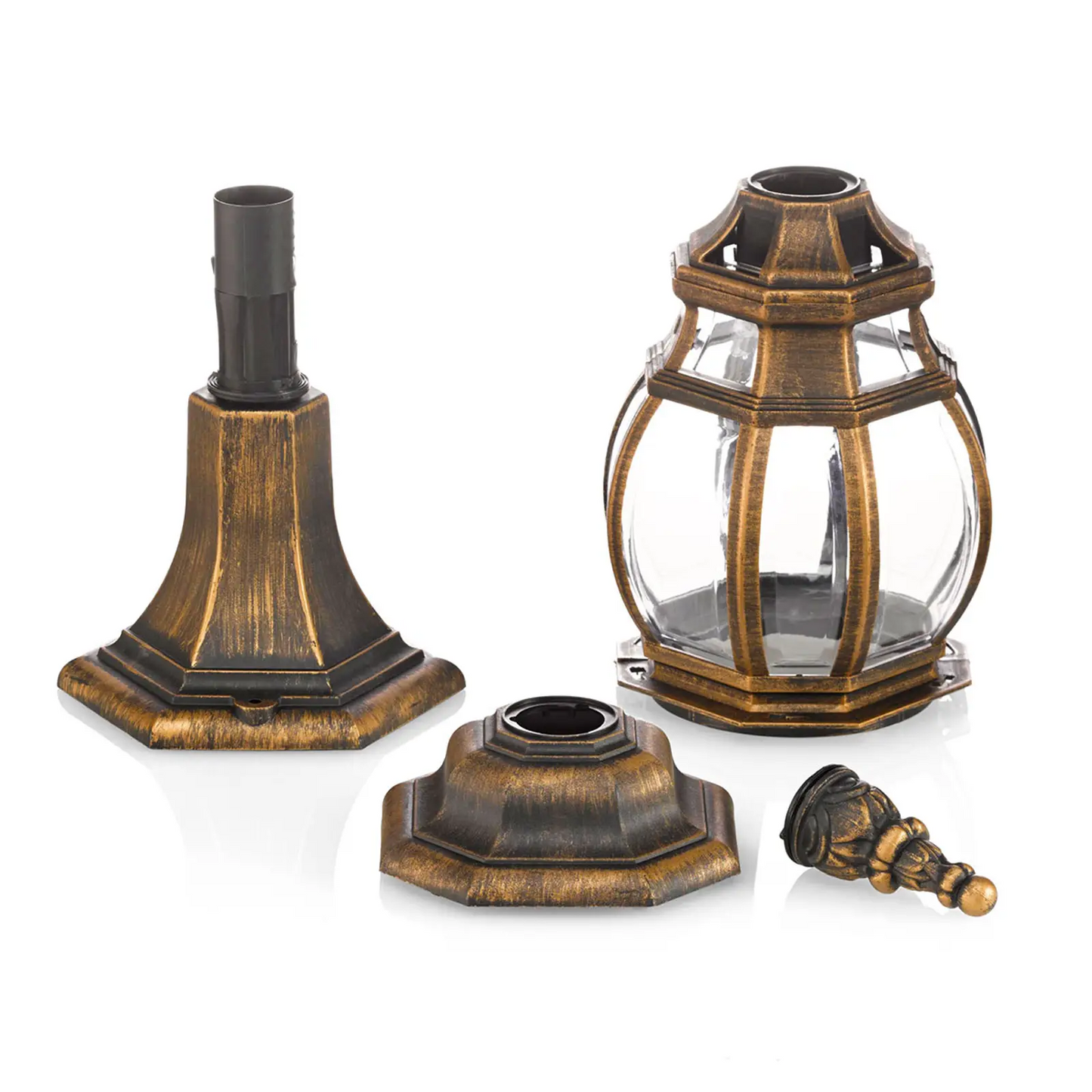 Pjedestalo lempa Nadesha, šlifuotas auksas