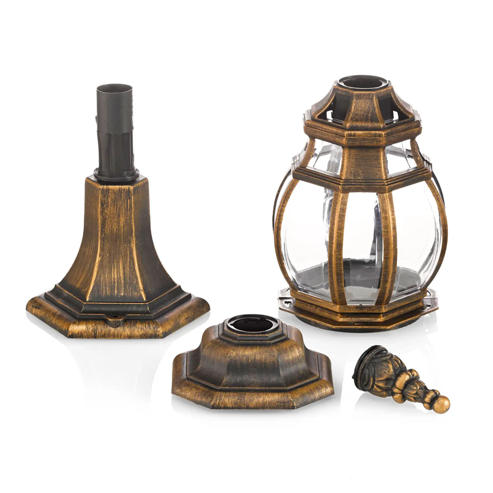 Pjedestalo lempa Nadesha, šlifuotas auksas