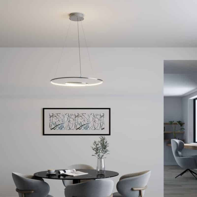 Lindby Lucy LED pakabinamas šviestuvas, 70cm, chromuotas