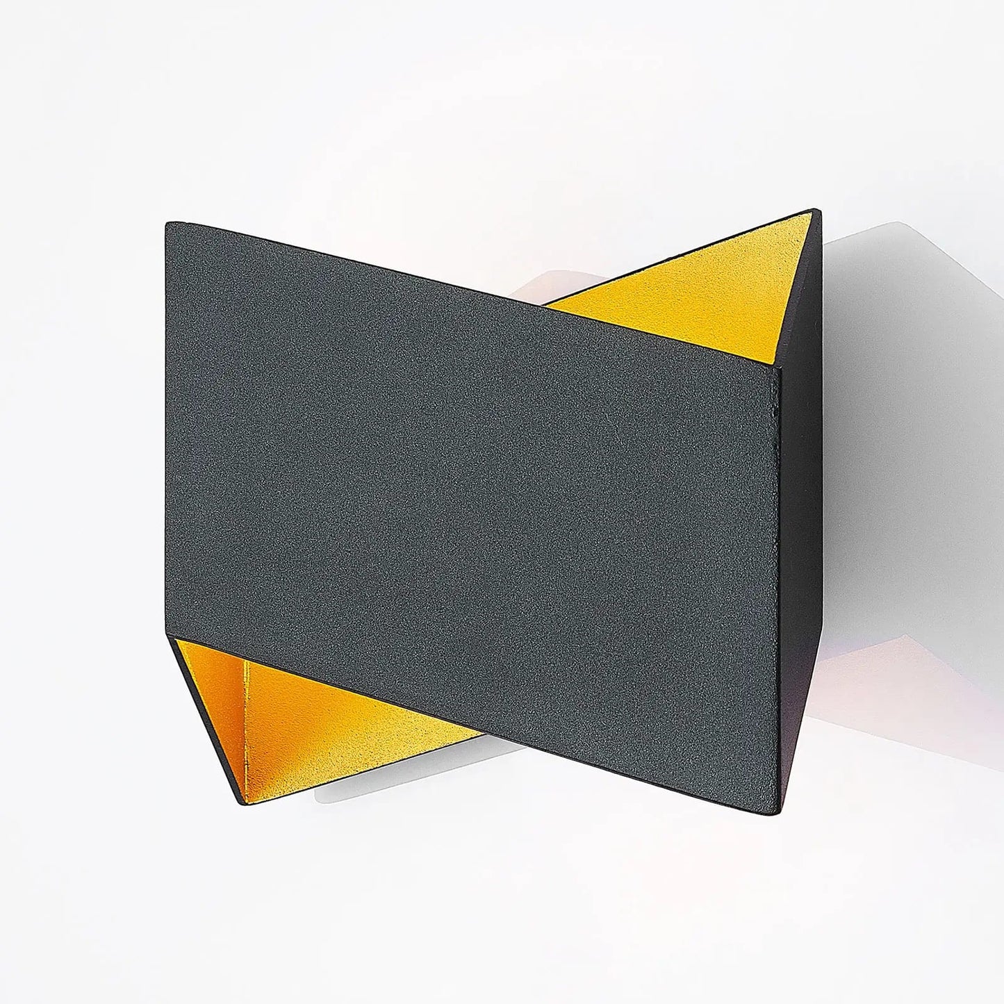 Archchio Assona LED sieninis šviestuvas, juodos ir auksinės spalvos