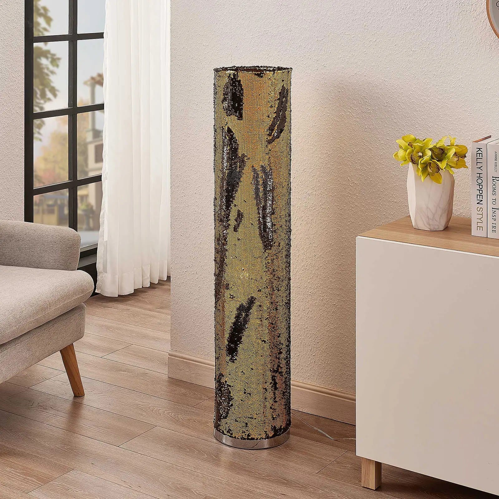 Lindby Jacira toršeras su apverčiamais blizgučiais