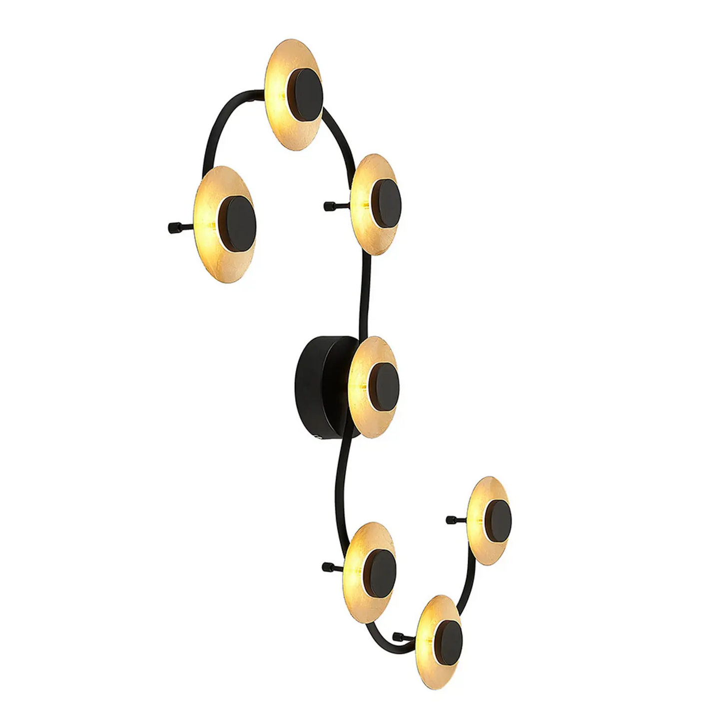 Lindby Graviela LED sieninis šviestuvas su septyniais žibintais