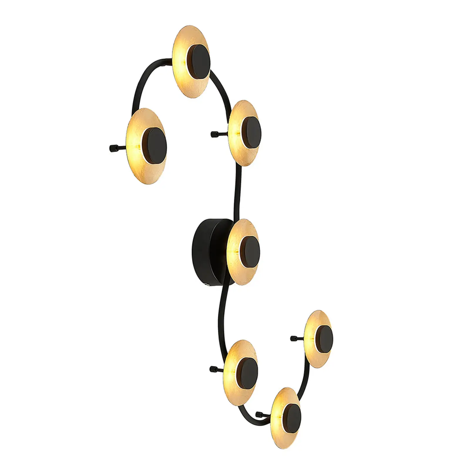 Lindby Graviela LED sieninis šviestuvas su septyniais žibintais