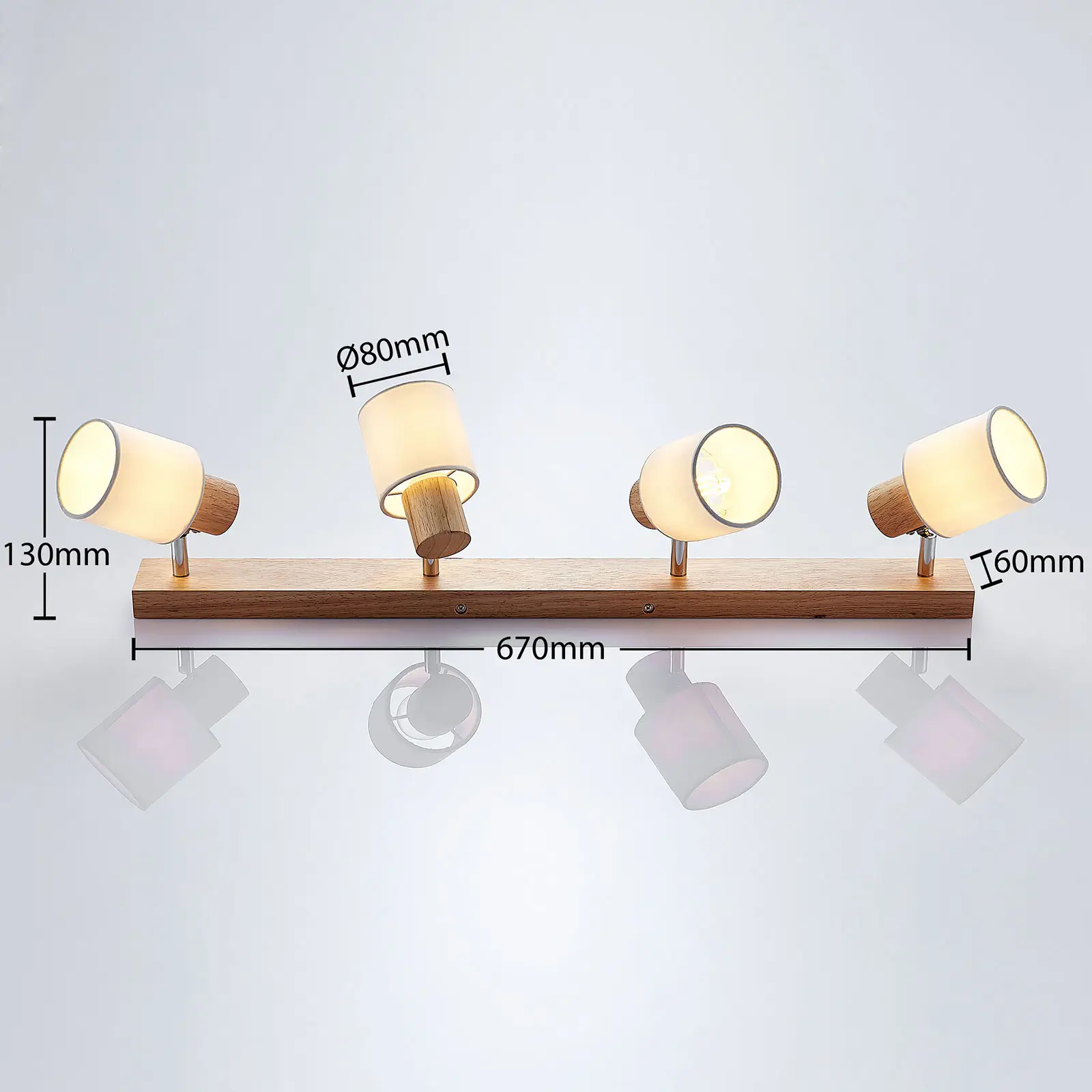 Lindby Wanessa lubinis prožektorius, keturių lempučių