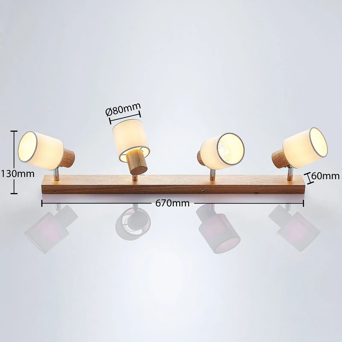 Lindby Wanessa lubinis prožektorius, keturių lempučių