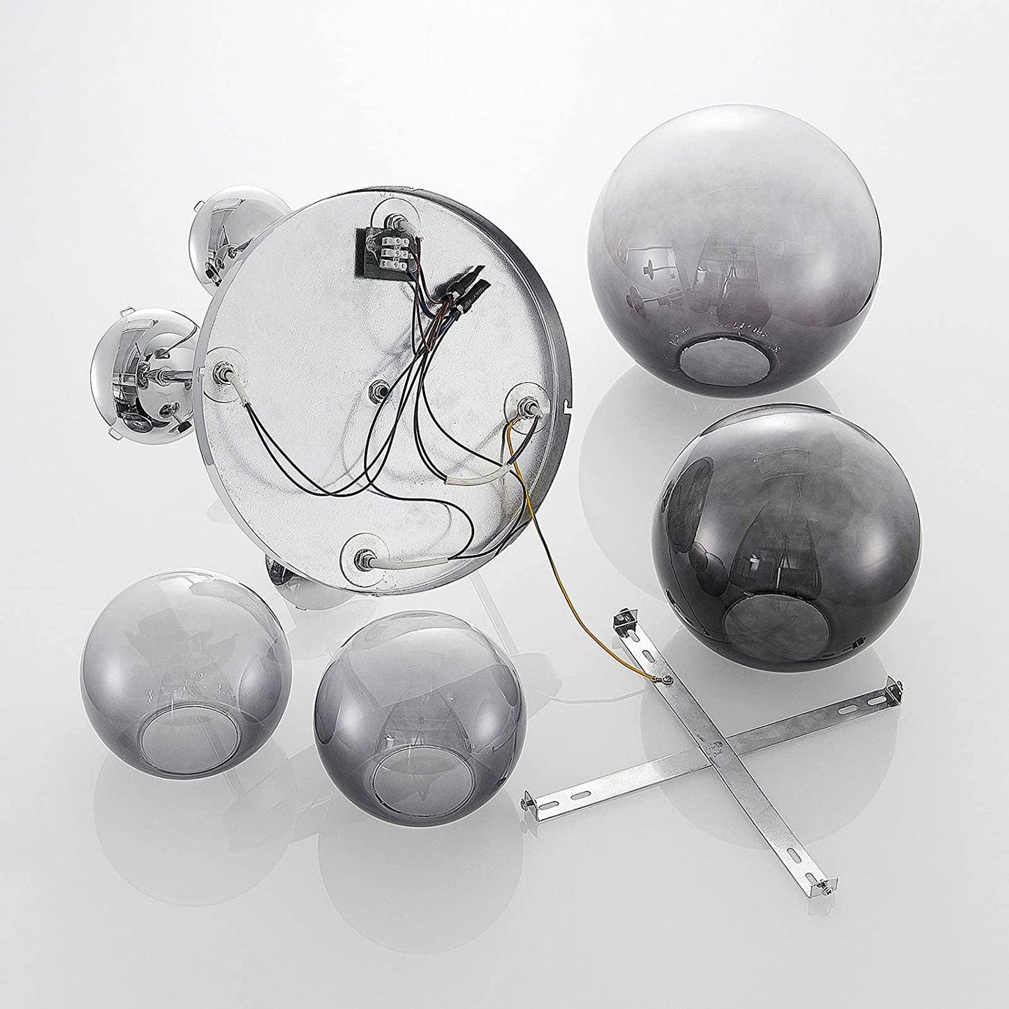 Lindby Robyn stiklinis lubinis šviestuvas, keturių lempučių