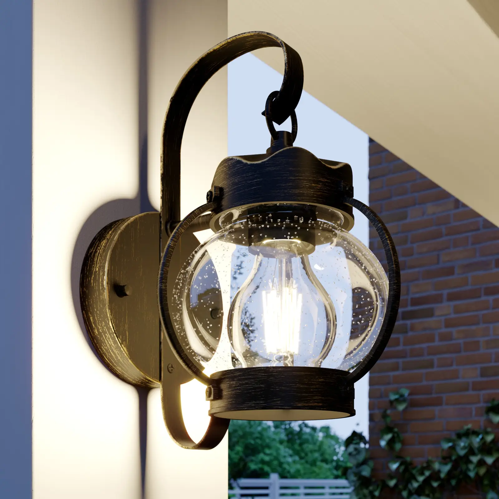 Lindby Stefania lauko sieninis šviestuvas, senovinis, E27