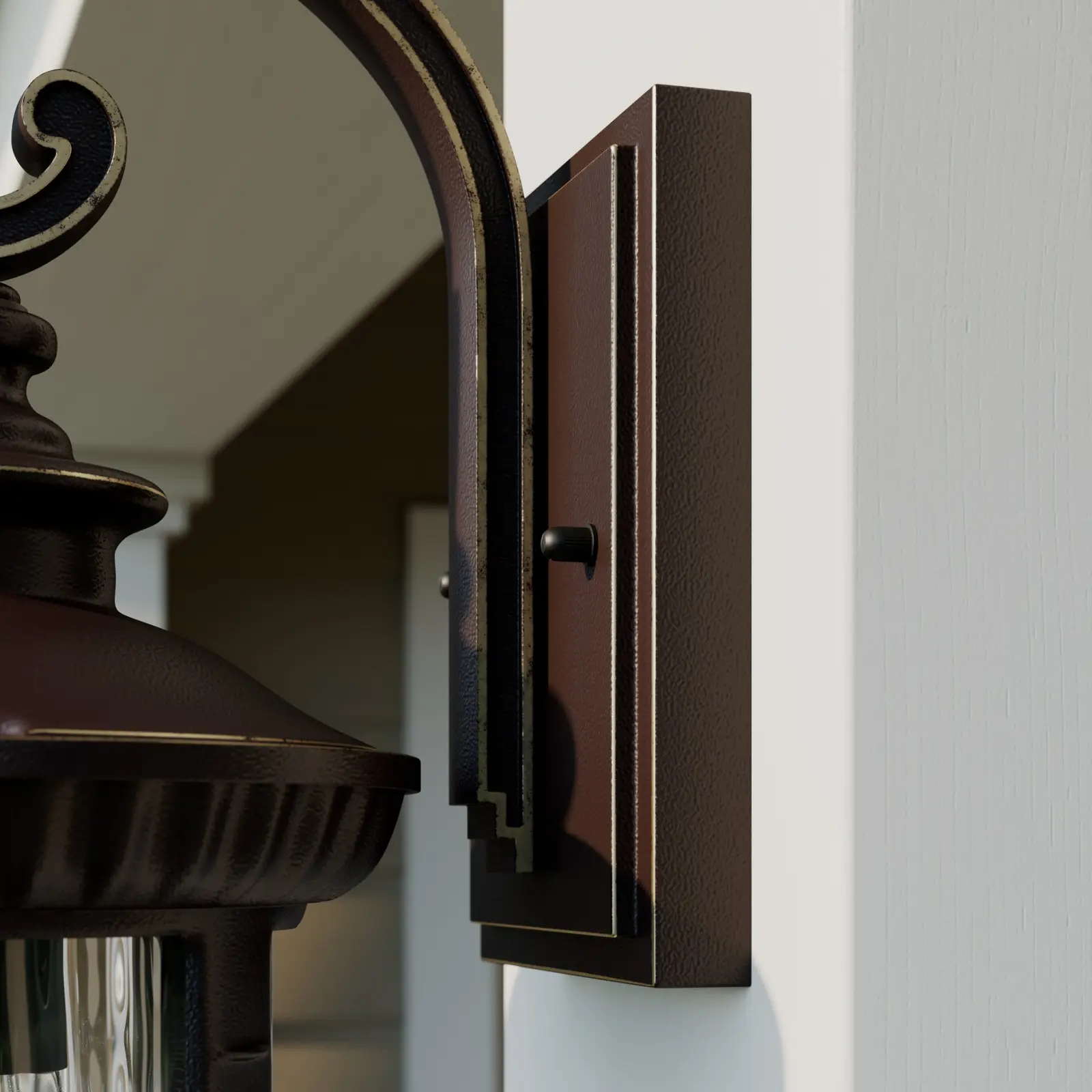 Lindby Barret lauko sieninis šviestuvas rudos spalvos