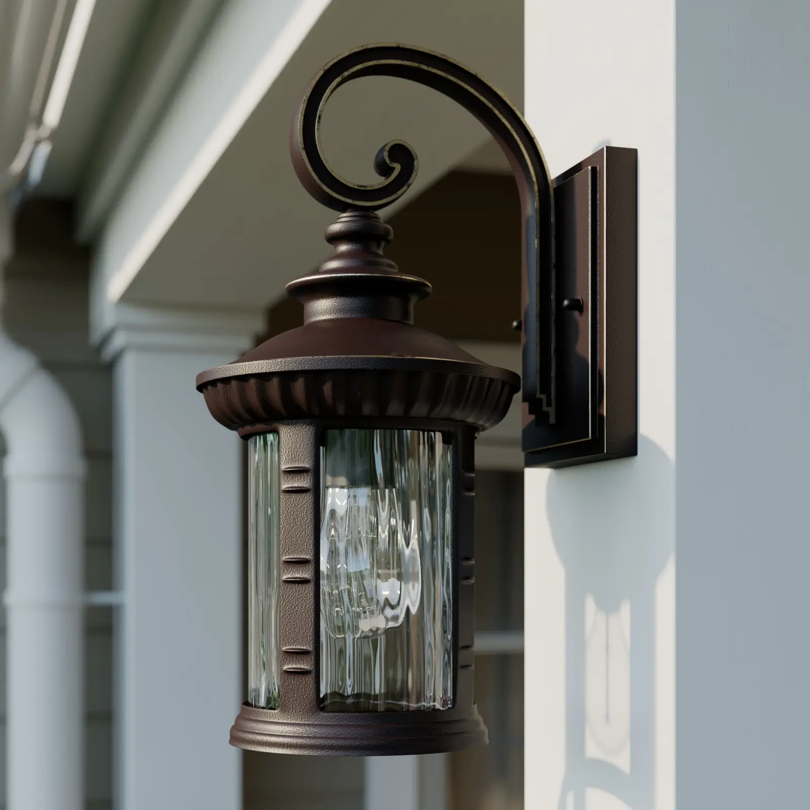 Lindby Barret lauko sieninis šviestuvas rudos spalvos