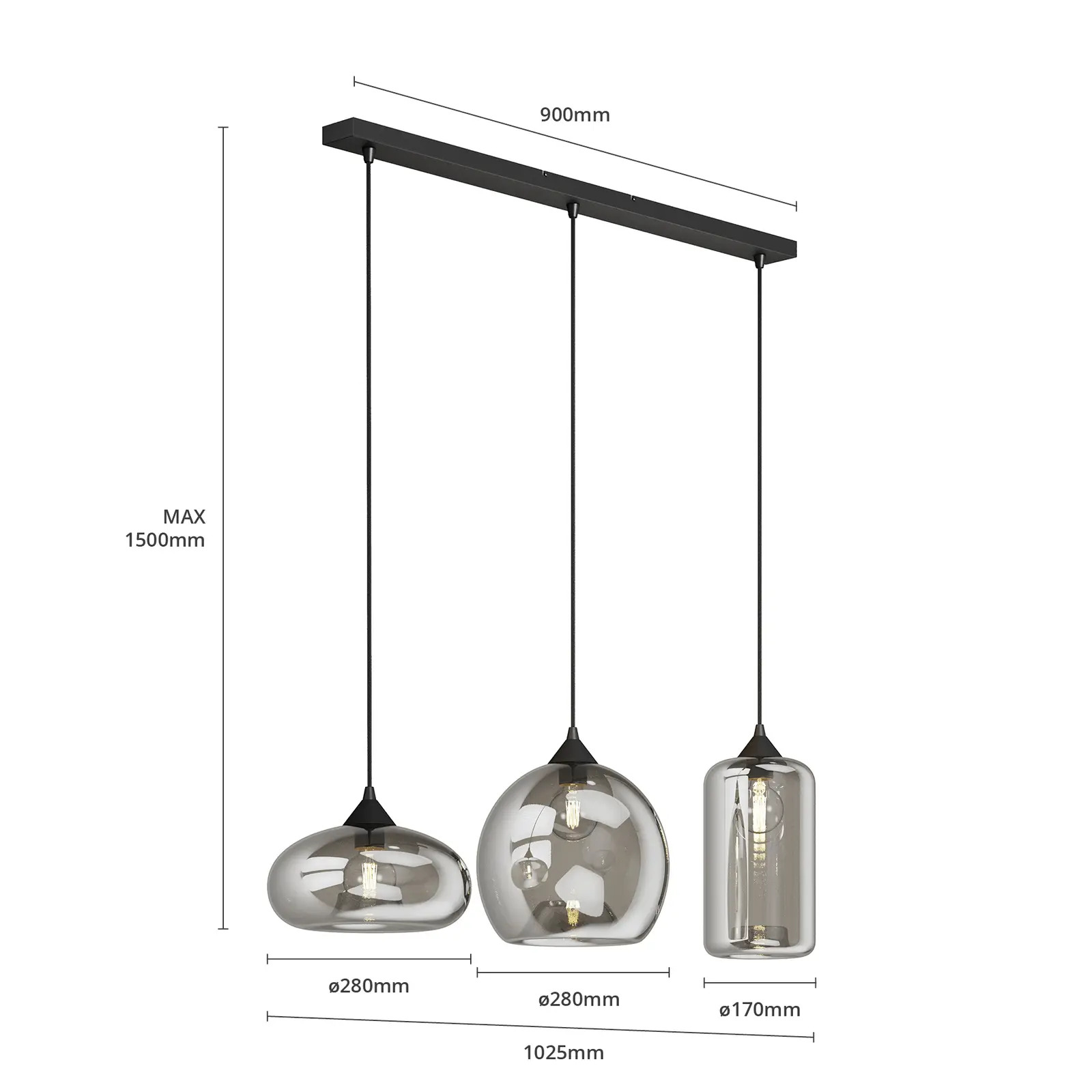 Lindby Marla pakabinamas šviestuvas