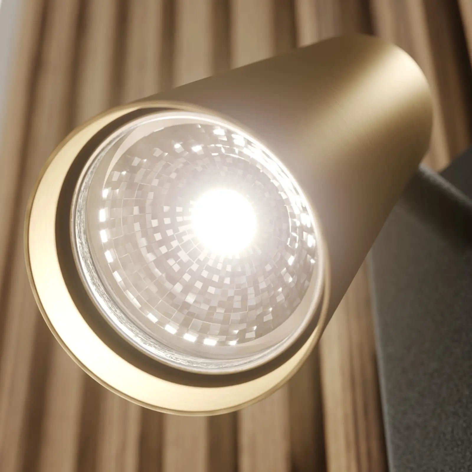 Lucande Angelina prožektorius, žalvaris-auksinis, 1 lemputė.