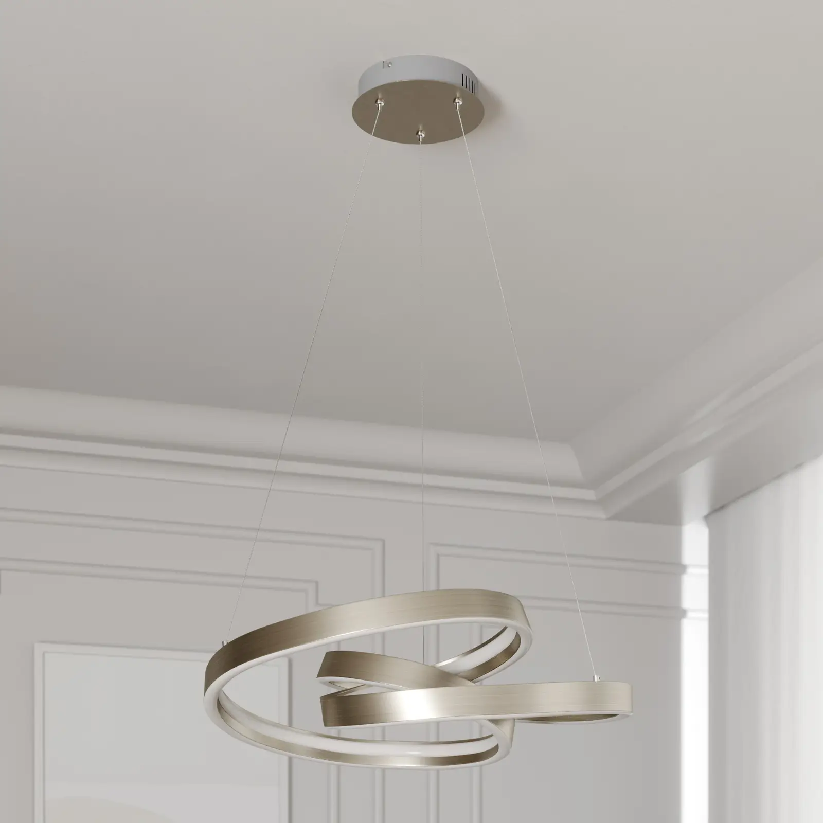 Lucande Gunbritt LED pakabinamas šviestuvas, 60 cm