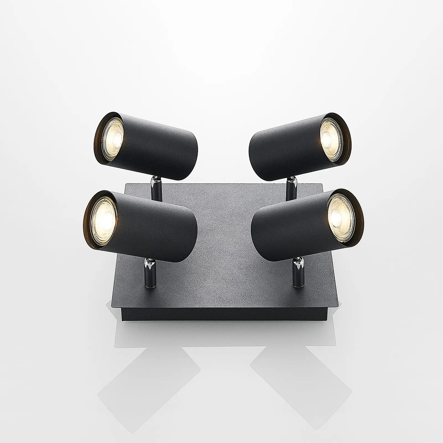 Lindby Joffrey lubinis šviestuvas, keturių lempučių, juodas