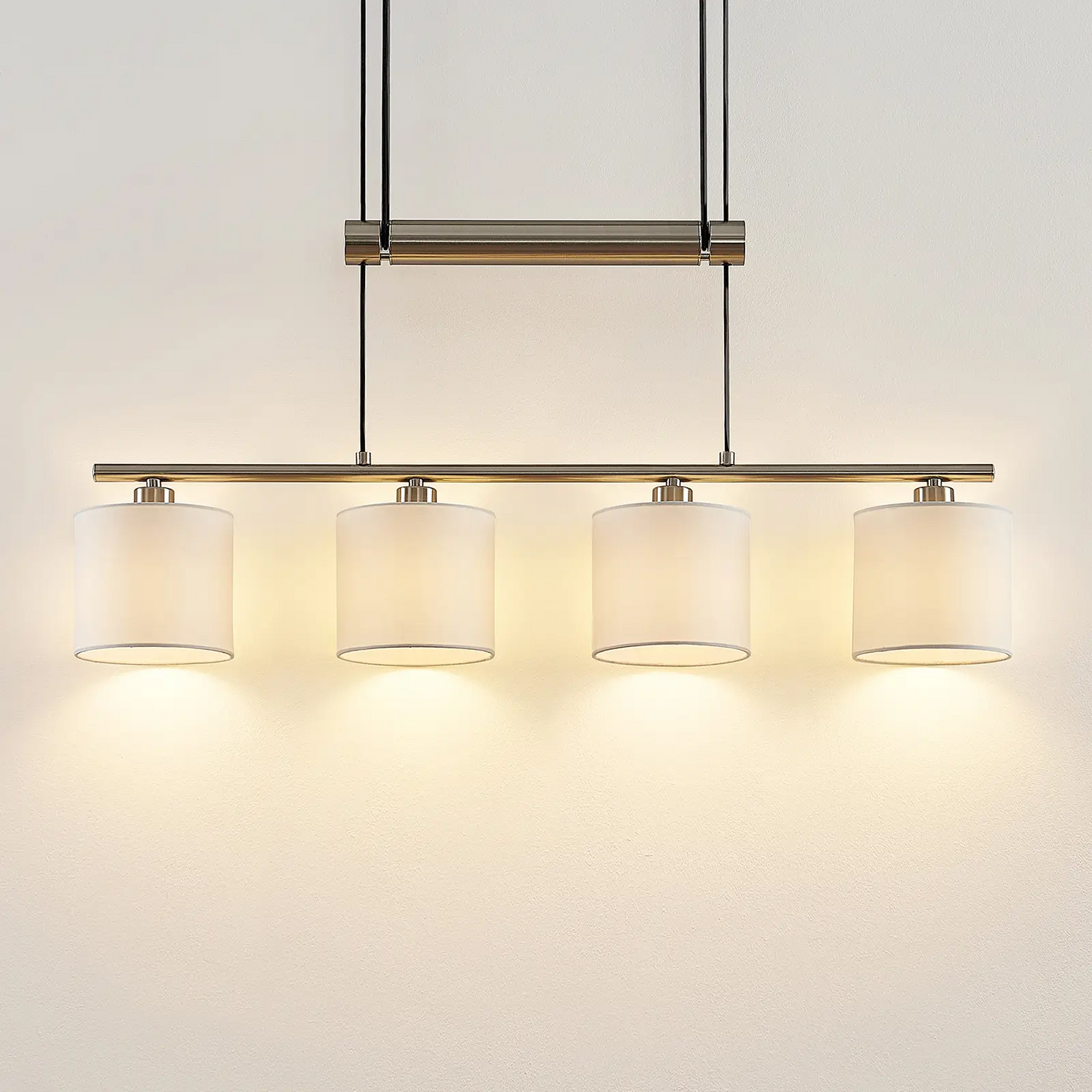 Lindby Jorin pakabinamas šviestuvas, reguliuojamo aukščio, baltas